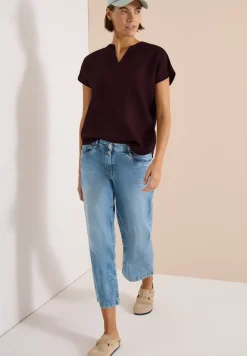 Blouse en lin mélangé