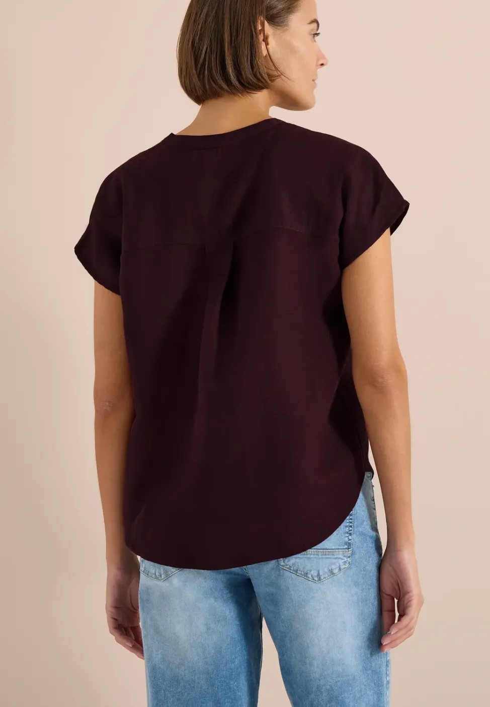 Blouse en lin mélangé