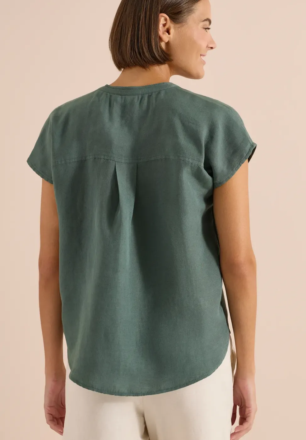 Blouse en lin mélangé
