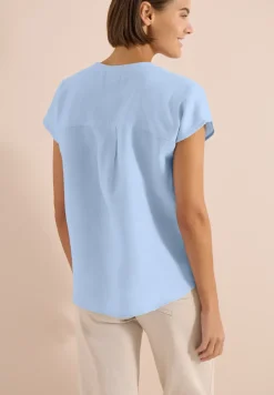 Blouse en lin mélangé