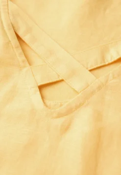 Blouse en lin mélangé avec rubans