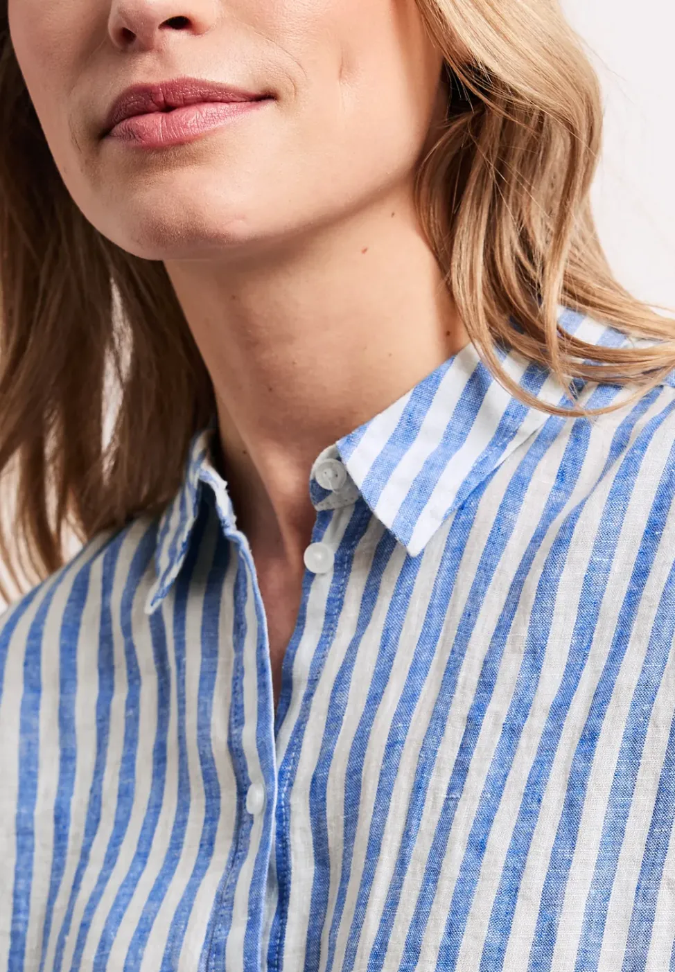 Blouse en lin rayée