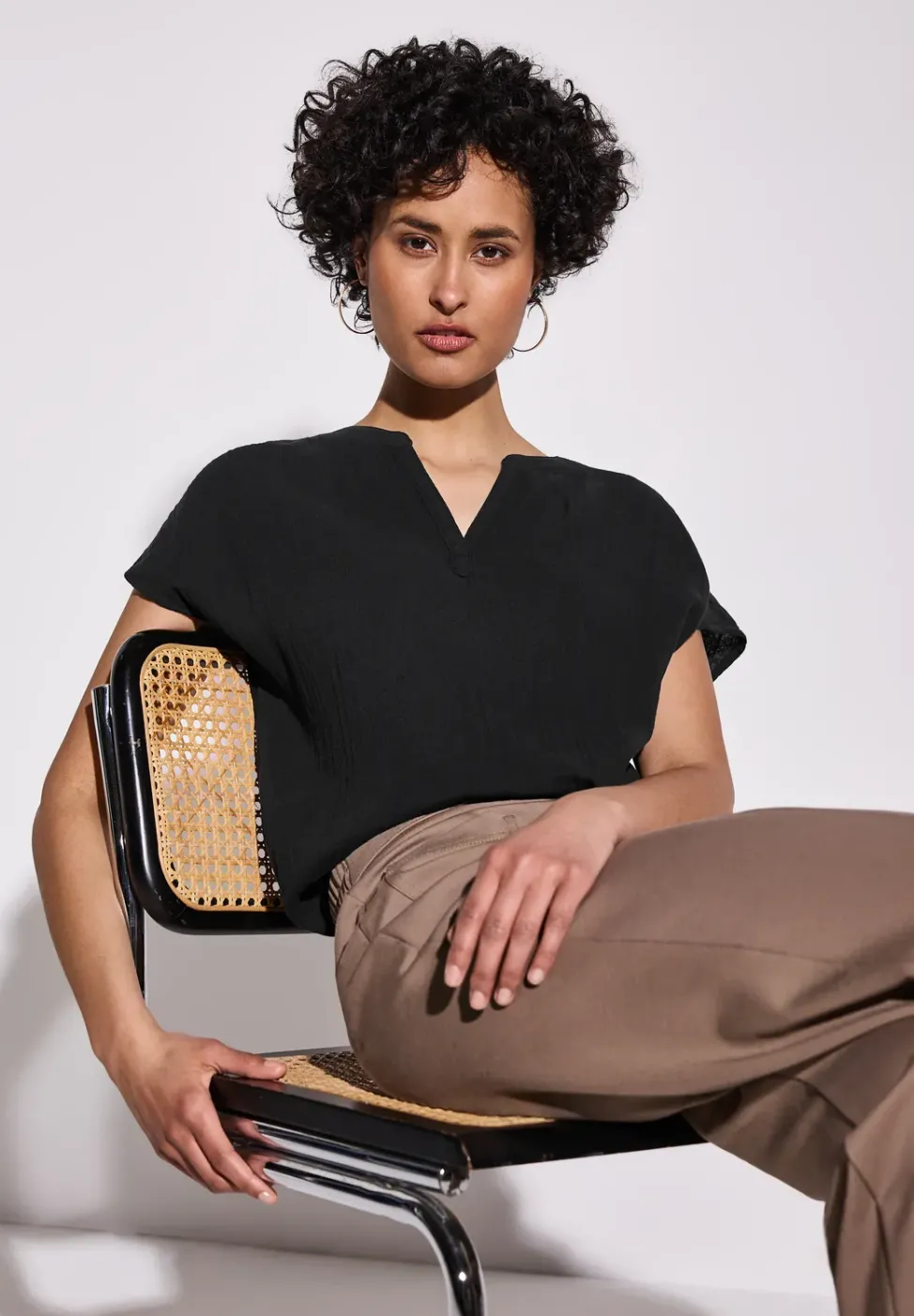 Blouse en mousseline