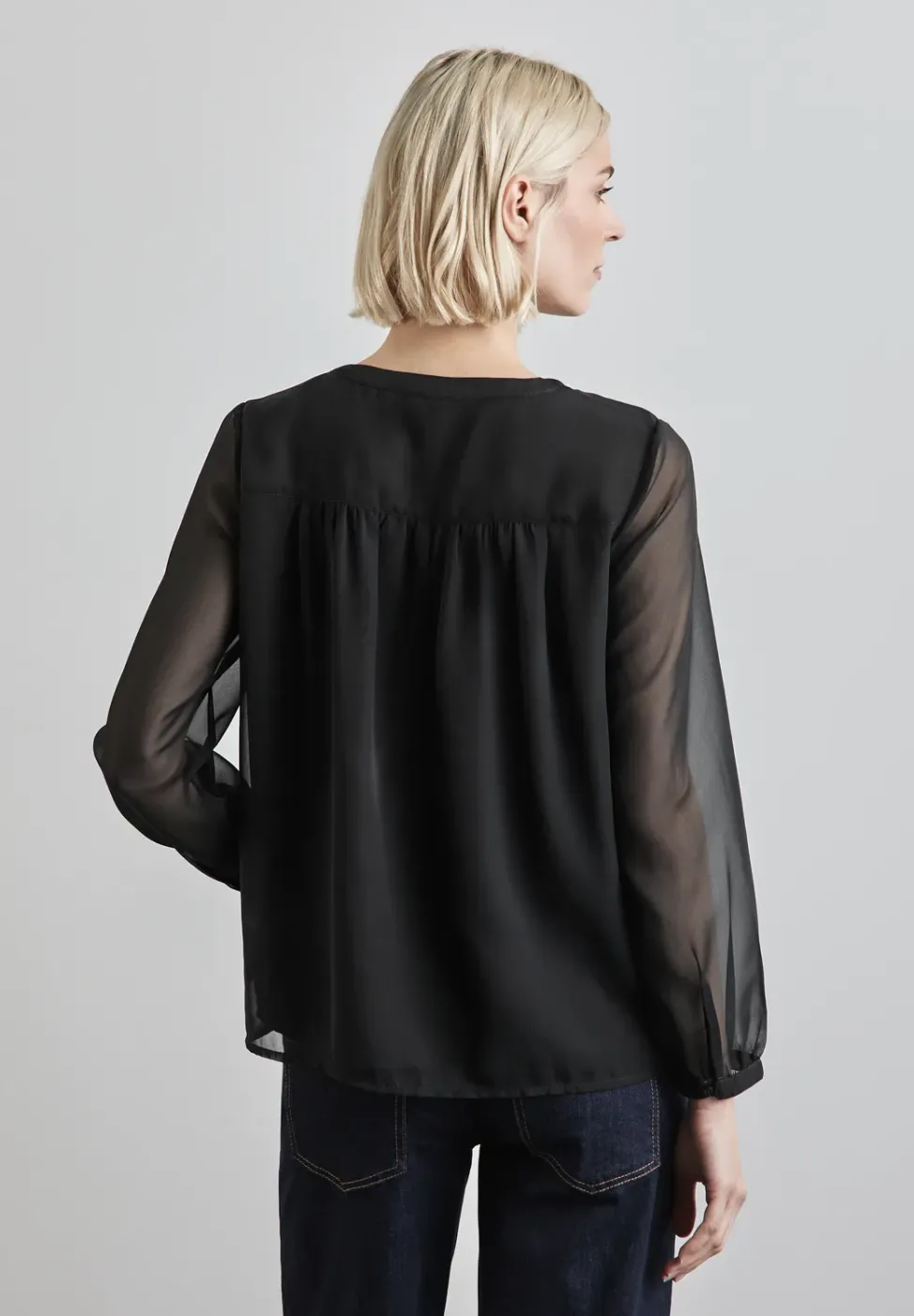 Blouse en mousseline de soie