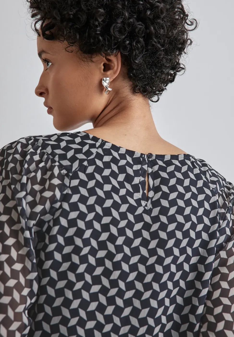 Blouse en mousseline de soie