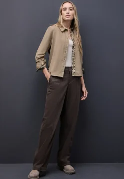 Blouse en velours côtelé avec détails de taille