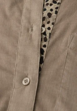Blouse en velours côtelé avec détails de taille