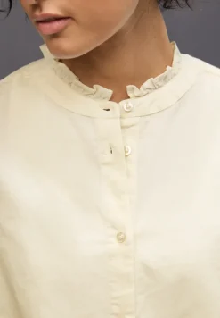 Blouse en velours côtelé avec cordon de serrage