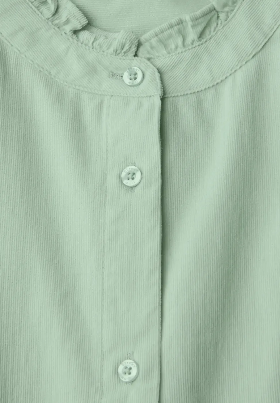 Blouse en velours côtelé avec cordon de serrage