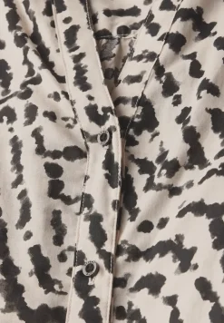 Blouse imprimée avec détails de taille