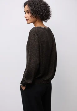 Blouse léopard avec détails en bande