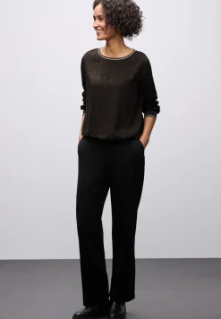 Blouse léopard avec détails en bande