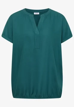 Blouse manches courtes à col fendu