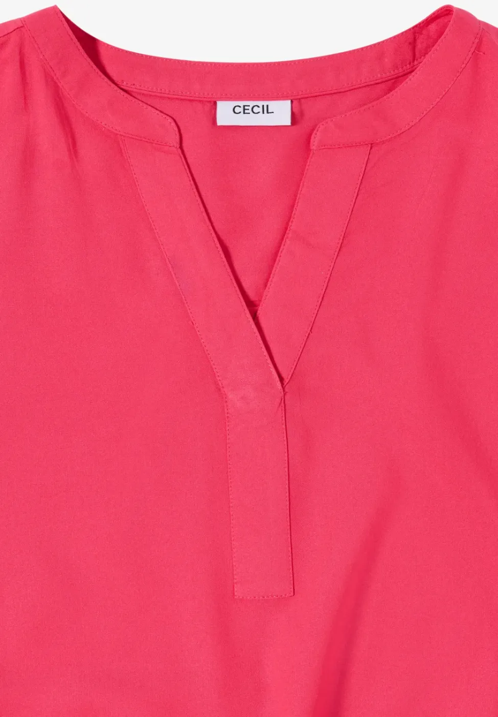Blouse manches courtes à col fendu