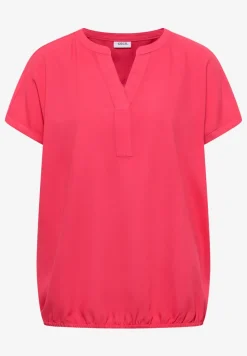 Blouse manches courtes à col fendu