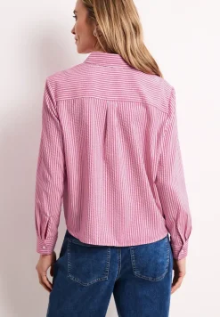 Blouse manches longues en seersucker