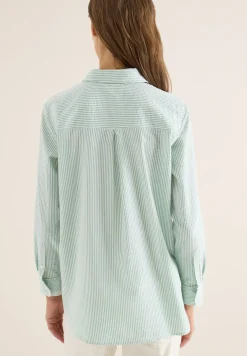 Blouse rayée en seersucker