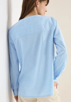 Blouse rayée en seersucker