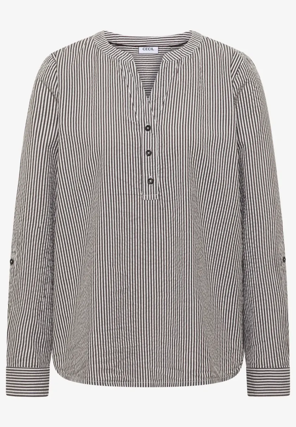 Blouse rayée en seersucker