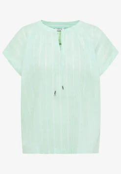 Blouse structurée à épaules tombantes