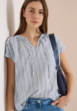 Blouse structurée à épaules tombantes