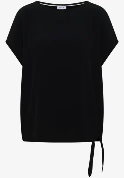 Blouse avec col rond et détail de nœuds