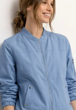 Blouson avec col rond et fermeture éclair