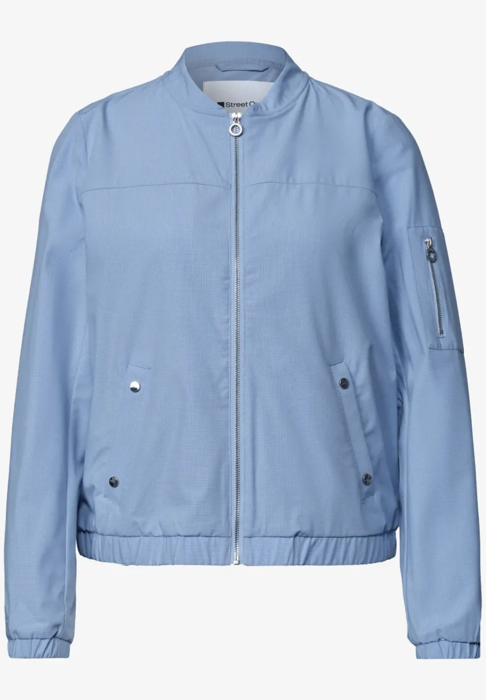 Blouson avec col rond et fermeture éclair