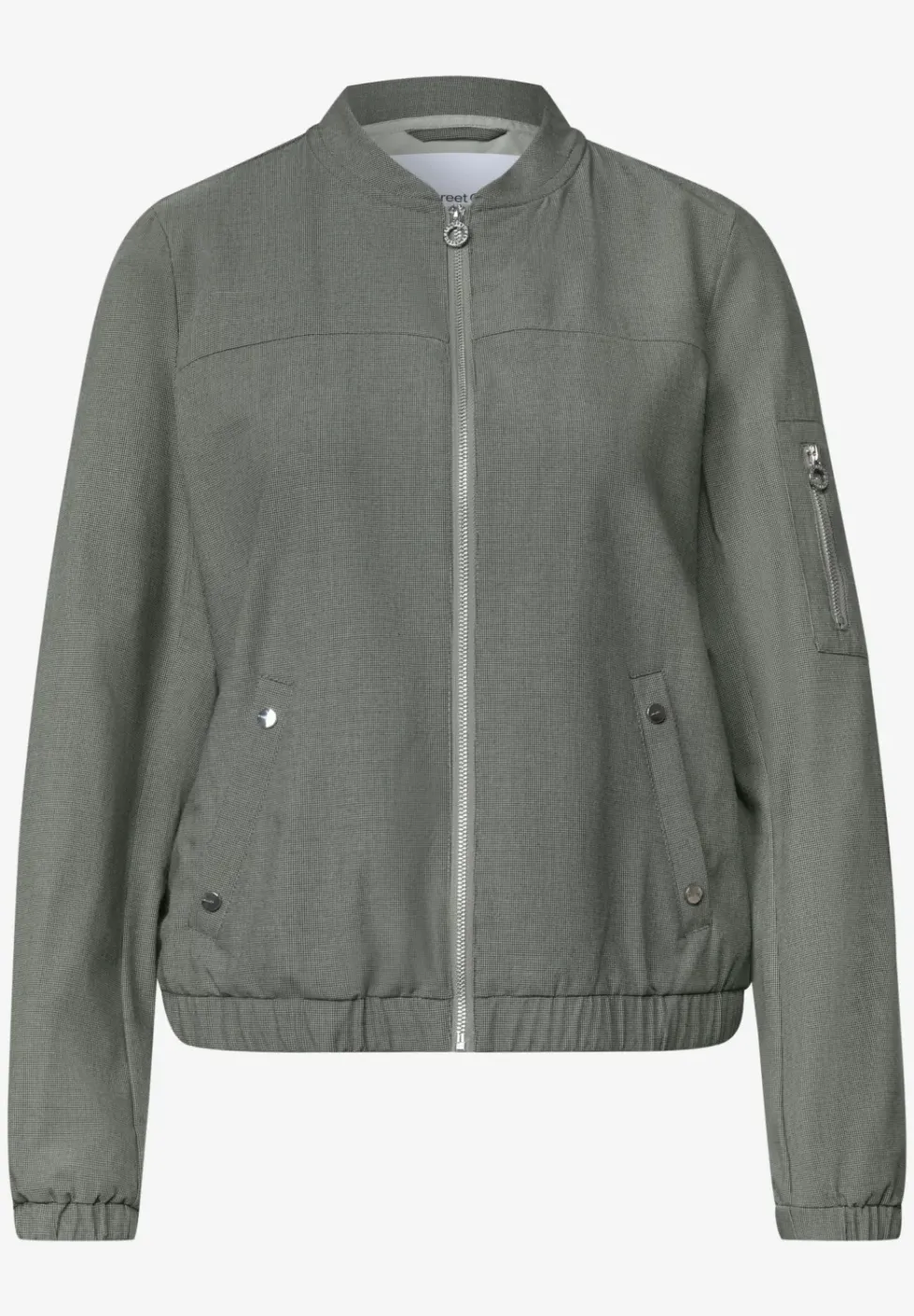 Blouson avec col rond et fermeture éclair