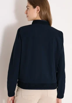 Blouson avec cordon de serrage et détails en mesh