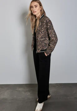 Blouson avec motif léopard