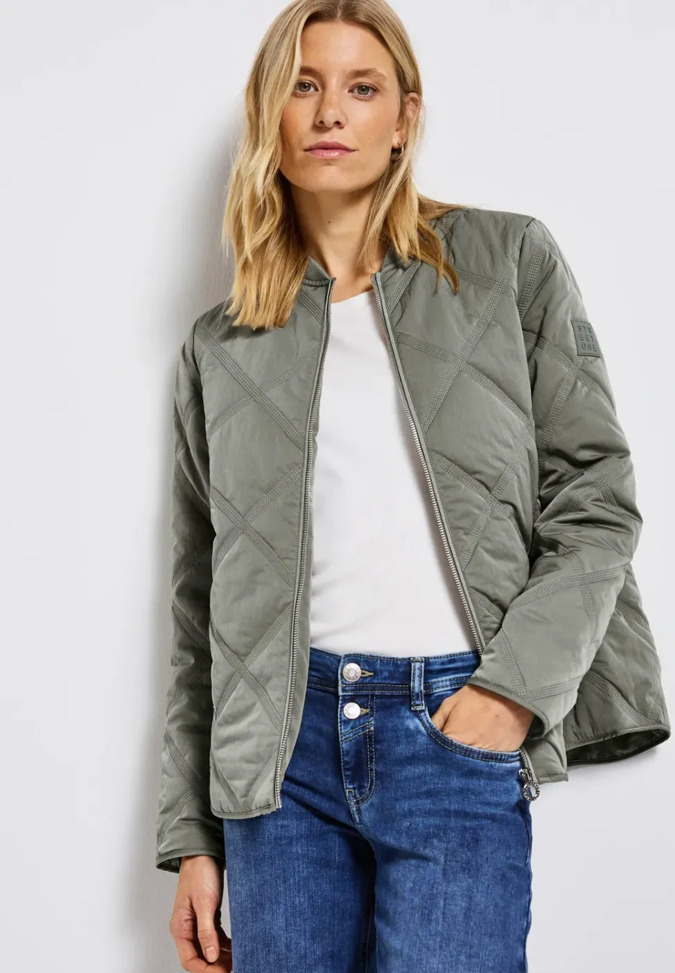Blouson avec motif piqué