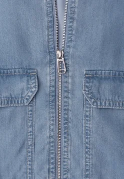 Blouson à col montant en lyocell