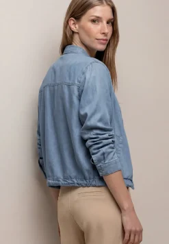 Blouson à col montant en lyocell
