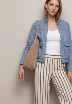Blouson à col montant en lyocell
