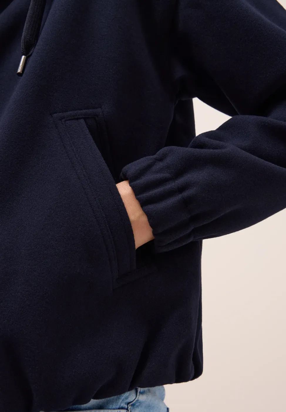 Blouson en aspect laine