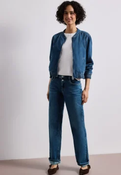 Blouson en denim avec fermeture zip