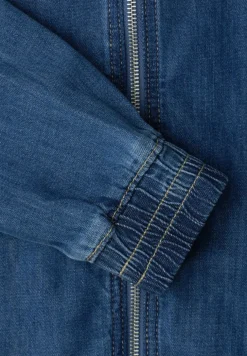 Blouson en denim avec fermeture zip