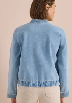 Blouson en jean zippé