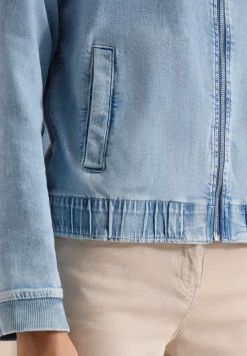 Blouson en jean zippé