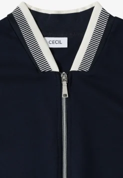 Blouson en jersey avec détails en contraste de boutons