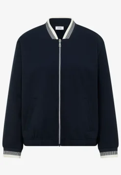 Blouson en jersey avec détails en contraste de boutons