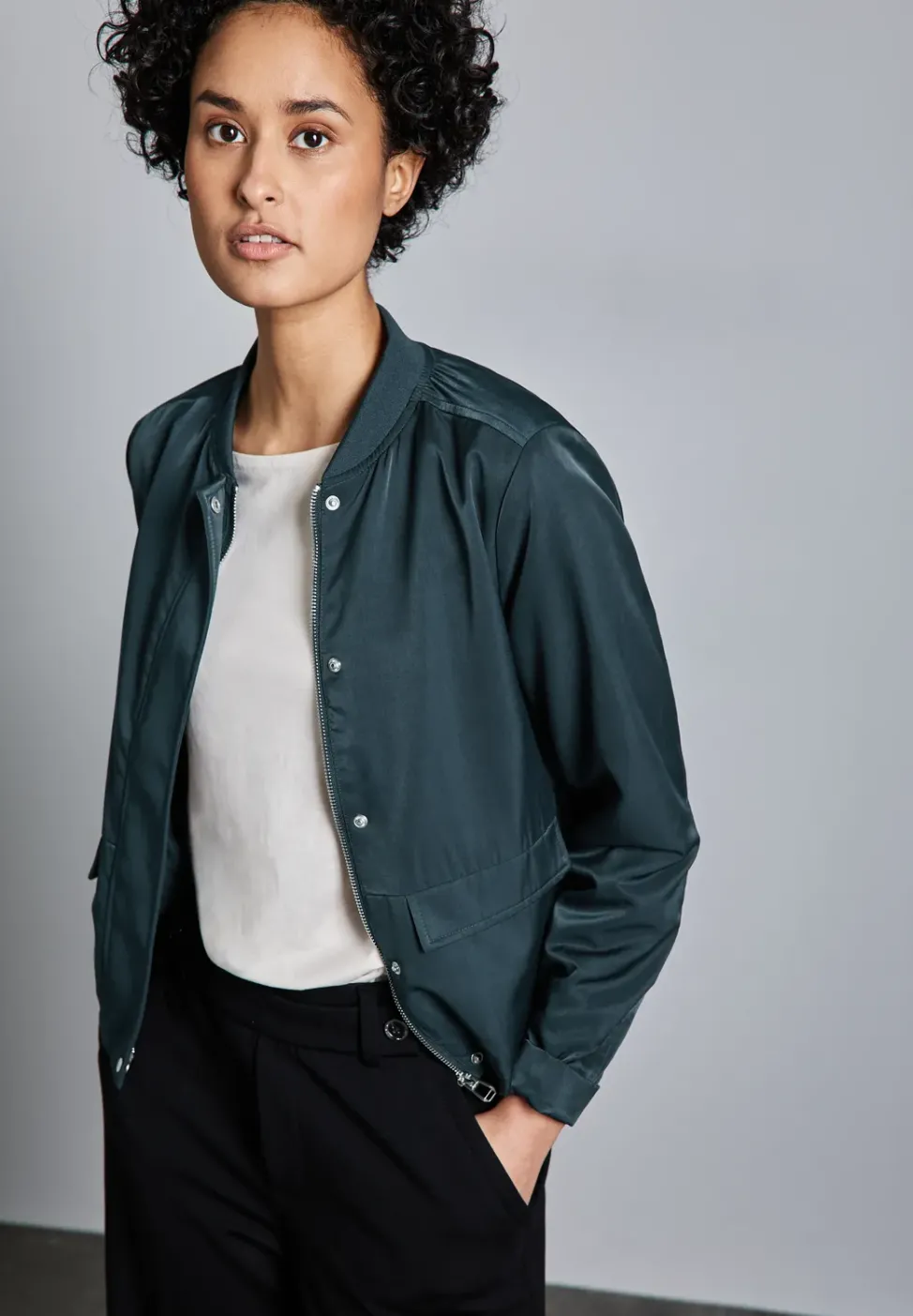 Blouson en satin
