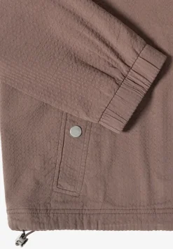 Blouson en seersucker à fermeture zip