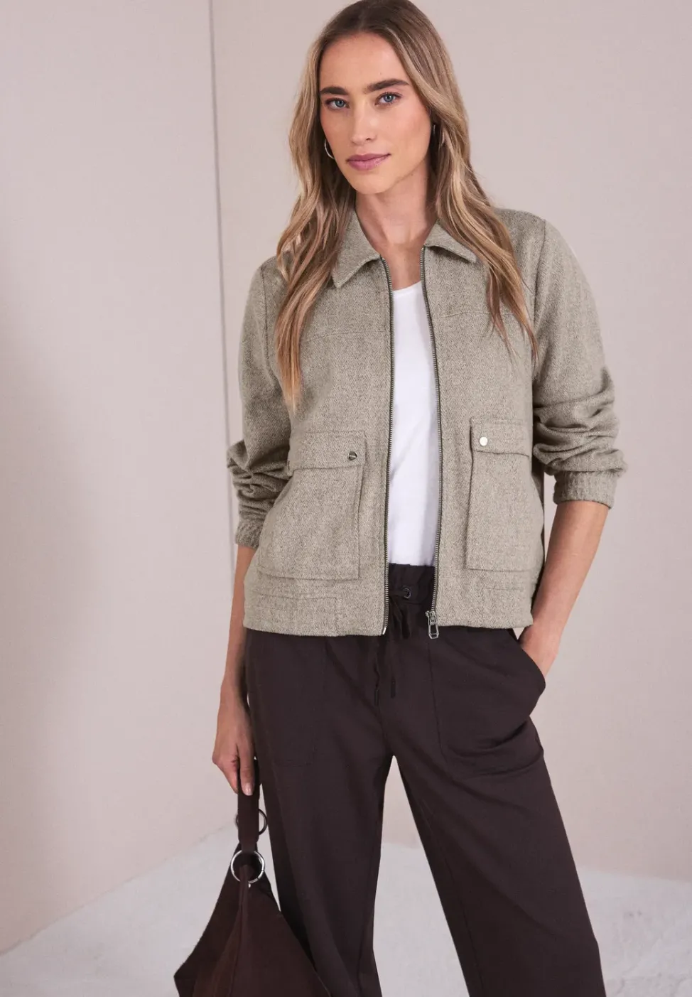 Blouson Herringbone