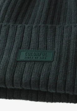 Bonnet en tricot côtelé
