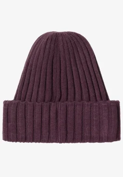 Bonnet tricoté en couleur unie