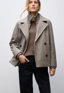 Caban aspect laine avec gilet amovible