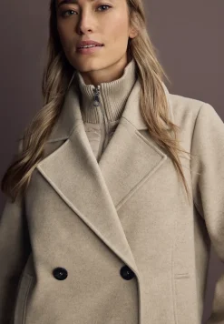 Caban aspect laine avec gilet amovible