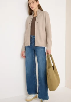 Cardigan avec col montant